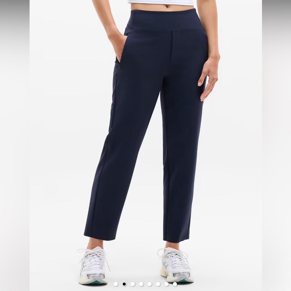 Athleta Pull-On Slim Ankle Pants – Navy – Size 6 (28” Inseam) like new condition - Picture 3 of 8